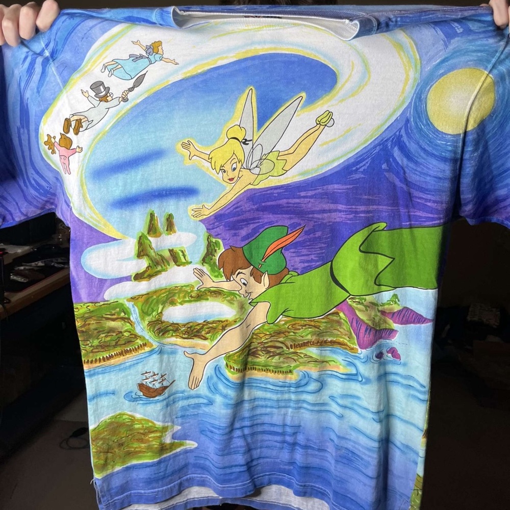 RARE DISNEY LICENSED PETER PAN ALL OVER PRINT